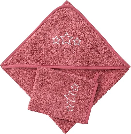 Vertbaudet Cape De Bain Gant Framboise 100x100 Amazon Fr Bebes Puericulture