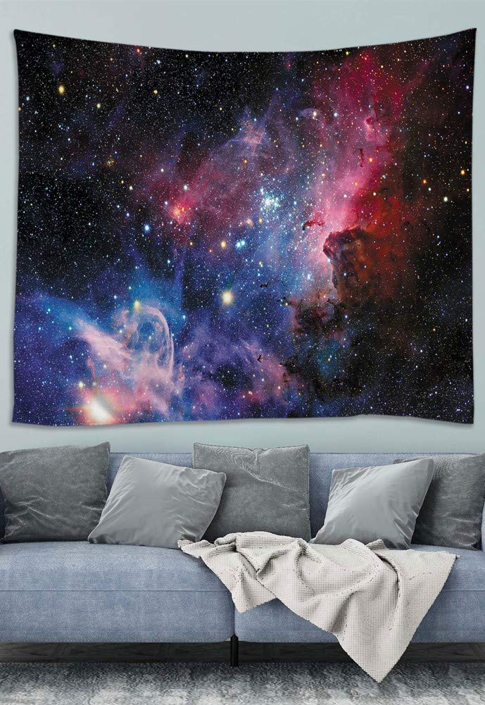 Awesocrafts Tapestry Wall Hanging Trippy Hippie Mandala, Tapestries for Bedroom College Dorm Living Room Wall Decor Art (Space, 59x79 inch)