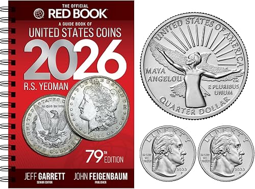 2026 US RED BOOK of United States Coins and Maya Angelou Quarters P & D Quarter US Mint UNC