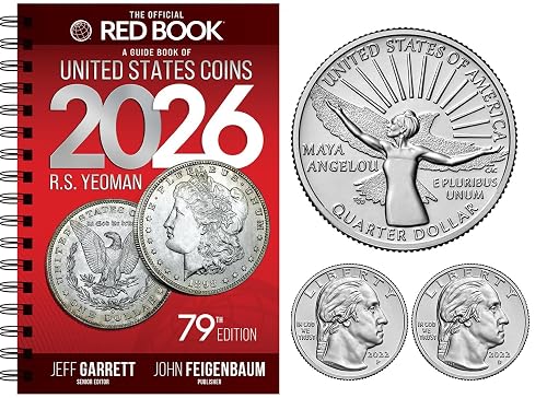 2026 US RED BOOK of United States Coins and Maya Angelou Quarters P & D Quarter US Mint UNC