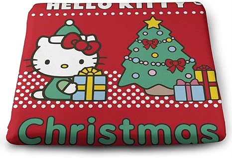 Amazon Co Jp ハローキティクリスマス シートクッション 低反発クッション 35 38cm 柔軟で快適 通気性 耐久性 オフィス 椅子用 四季通用 ホーム キッチン