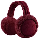 Zsedrut Winter Women Earmuff Foldable Ear Warmer Fluffy Ear Cover Warm Outdoor