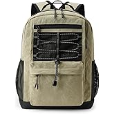 10L Small Size Casual Backpack for Kids Girls Boys Ages 3-9, Mini Waterproof Outdoor Sport Travel Hiking Camping Daypack (Khaki)