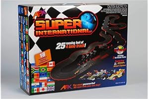 AFX/Racemasters Super International MG+ Set 25' AFX21018 HO Slot Racing Sets
