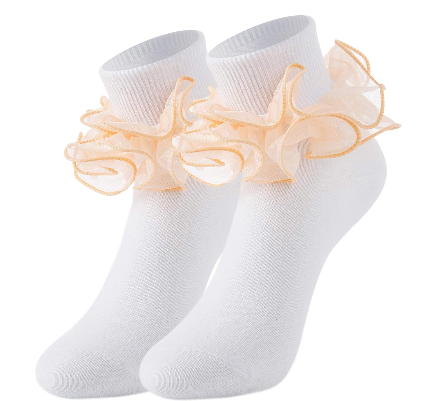 Buy HiLadies Little Girls 2 Pairs Cute Lace Ruffle Frilly Ankle Dress