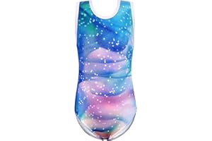 Gymnastics Leotards for Girls Rainbow Galaxy Aurora Colorful Peacock Butterfly Flower Dancewear Outfits
