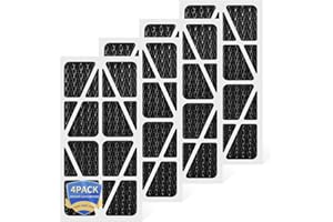 PZHARQG 5-Micron Outer Filter Compatible with WEN 3415 3416 3417 AF1270,POWERTEC AF1045/AF1044, JET AFS-1000B/AFS-1000C Air Filtration Systems,Activated Carbon Woodworking Air Filters AF9235C (4 Pack)