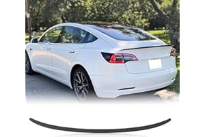 KKoneAuto Model 3 Spoiler Compatible with 2017-2023 Rear Trunk Spoiler Rear Trunk Lip Tail Lid Tail Spoiler Lip Spoiler Wing OEM Style Fits for Model 3, Matte Black