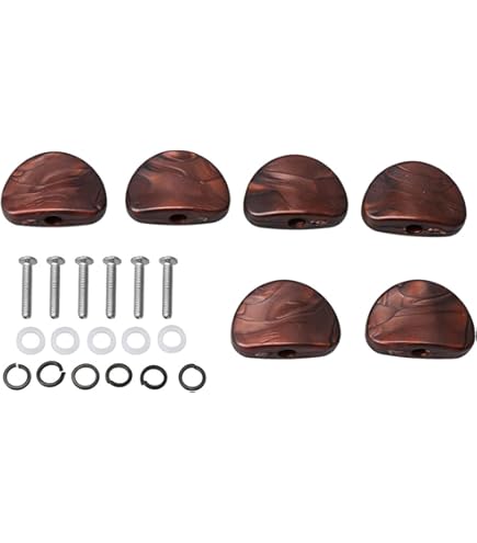 パーツ hayaton BASE Amazon.com: Allparts TK-0997-055 Set of 6 Pearloid Buttons