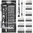 ORIA Precision Screwdriver Set, Small Screwdriver Set, 60 in 1 with 56 Bits Screwdriver Set, Mini Screwdriver Repair Tools with Flexible Shaft for Mobile Phone, Game Console, Tablet, Black