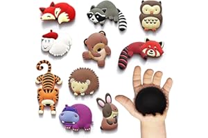 CYYSFIVQZ 10 pcs Fridge Magnets for Kids - Magnetic Toys for Toddlers 1-3 - Soft Rubber Kids Magnets Educational Toys - Learning Animal Magnets for Babies,Animals Cartoon Magnet
