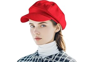 Yoolhamy Newsboy Hat for Women Vintage Classic Octagonal Cabbie Caps Adjustable Fashion Sun Protection Visor Hats