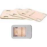 3pcs Guitar Neck Shims Shim Made of Canada Solid Maple Wooden, For Bolt-on Neck Bolts, Shaped 0.25 0.5 1 Degree (0.25 0.5 1 Degree)