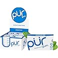 PUR Gum | Aspartame Free Chewing Gum | 100% Xylitol | Natural Peppermint Flavored Gum, 9 Pieces (Pack of 12)