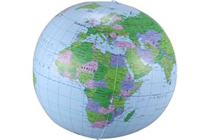 Gorilley Inflatable Toy Globe Tellurion Training Geography Map Balloon Water Ball 40 cm