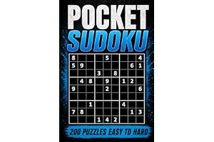 Pocket Sudoku: Compact & Travel-Friendly Puzzle Book | Only 4 x 6 Inches in Size | 200 Eas book cover by Bonfire Publishing