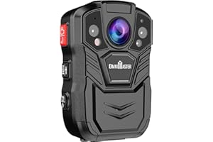 OmniMaster 1296P UHD Body Camera with Audio (Build-in 64GB), 2 Inch Display, Night Vision, Waterproof, Shockproof, Body Worn Camera with Compact Design