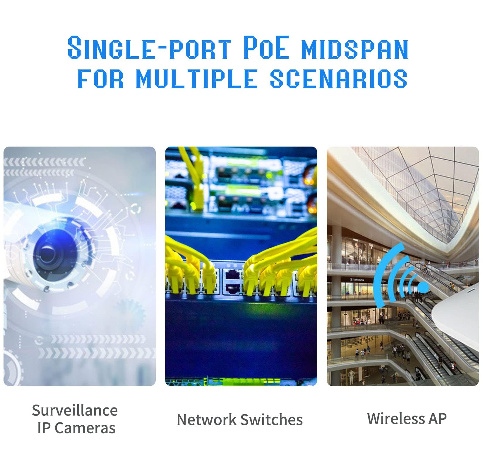 Mua PROCET PoE Injector 802.3af/at/bt 60W 10/100/1000Mbps Gigabit ...