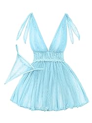 Lilosy Sexy Polka Dots Mesh Sheer Babydoll Chemise