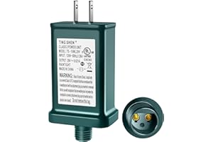 FLURONIC 29V LED Power Supply,LED Transformer Replacement, Christmas Tree Plug Adapter, IP44 Waterproof Class 2 Power Supply LED Light Controller for Christmas String Light Inflatable Decorations (TS-18W29V)
