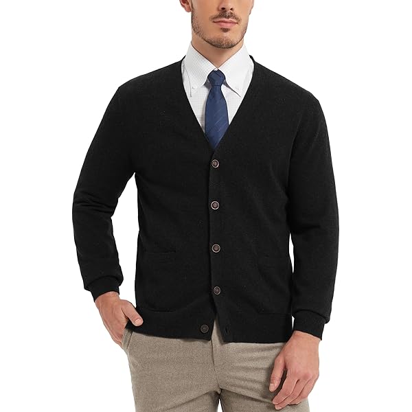 Kallspin MenÃ ¢ Â Â S Cardigan Sweater Cashmere Wool Outlet Blend V Neck
