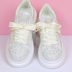 Booyckiy Flat Colorful Satin Ribbon Shoelaces
