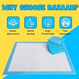 Bazaar 100x60cm Large Puppy Pads 100 Pack 5-Layer Leak-Proof Quick-Dry view 7