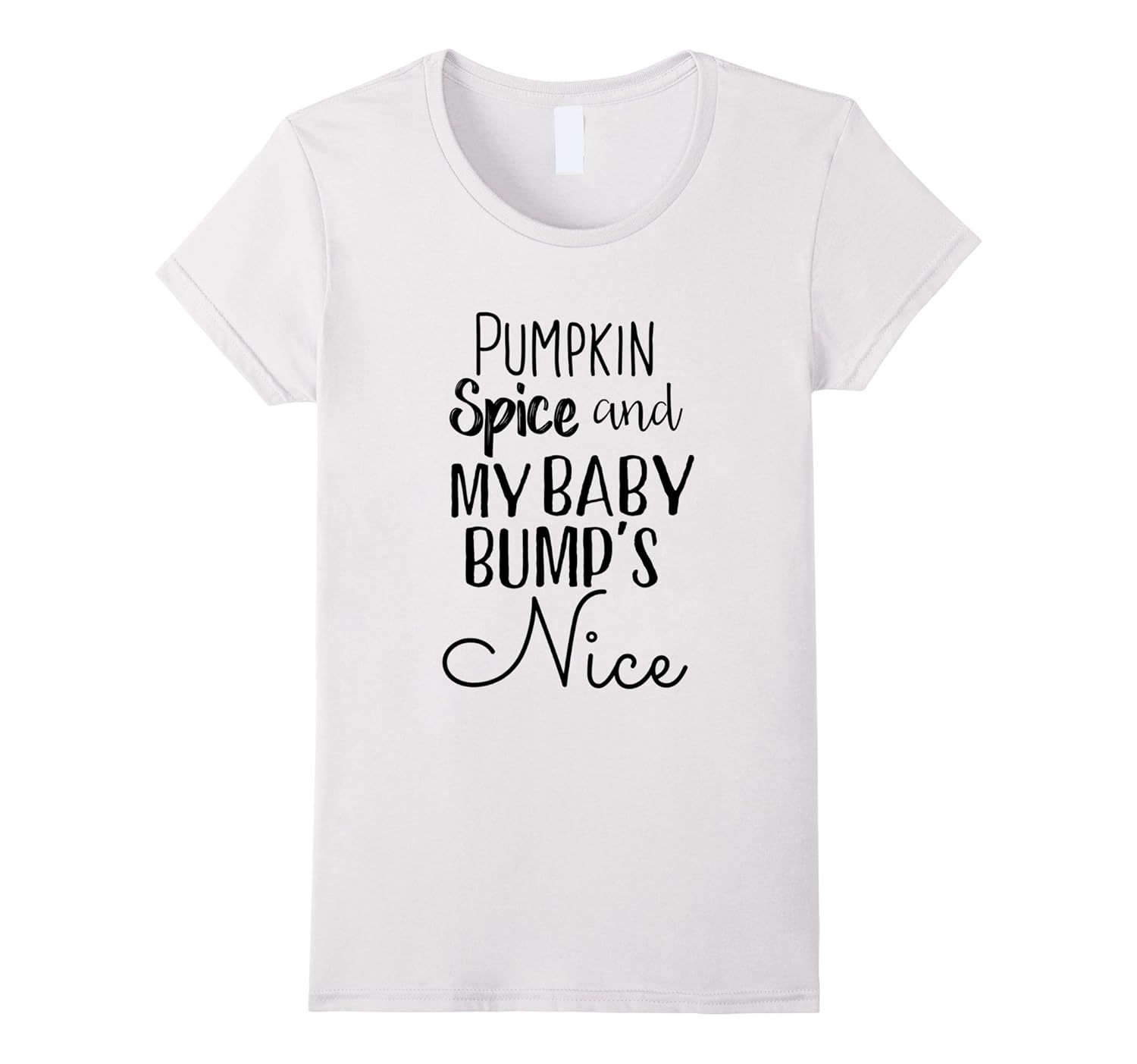 Womens Pumpkin Spice Pregnant Friend Shirt Gift Halloween Maternity-ANZ