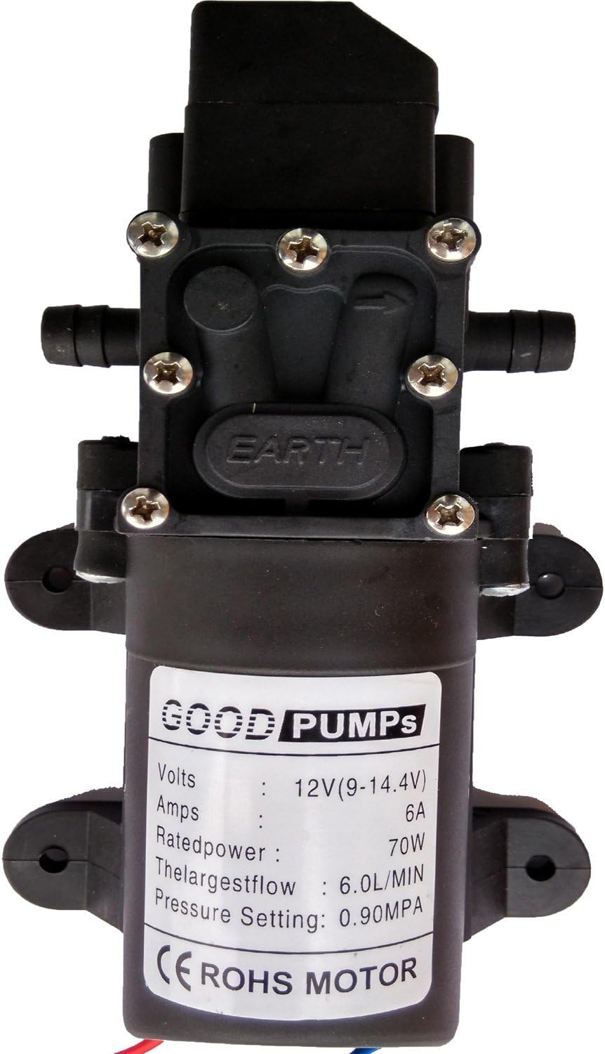 DC12 V 131PSI 6L/m Water High Pressure Diaphragm Self Priming Pump Caravan/Boat/RV/garden (3308Z)