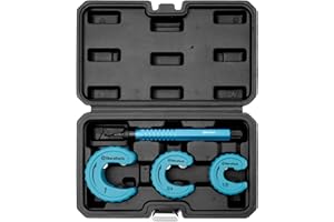 DURATECH 4-Piece Copper Tubing Cutter Set, Pipe Cutter Tool, Includes 1/2", 3/4",1" Tube Cutters, 1 Deburring Tool with Storage Case