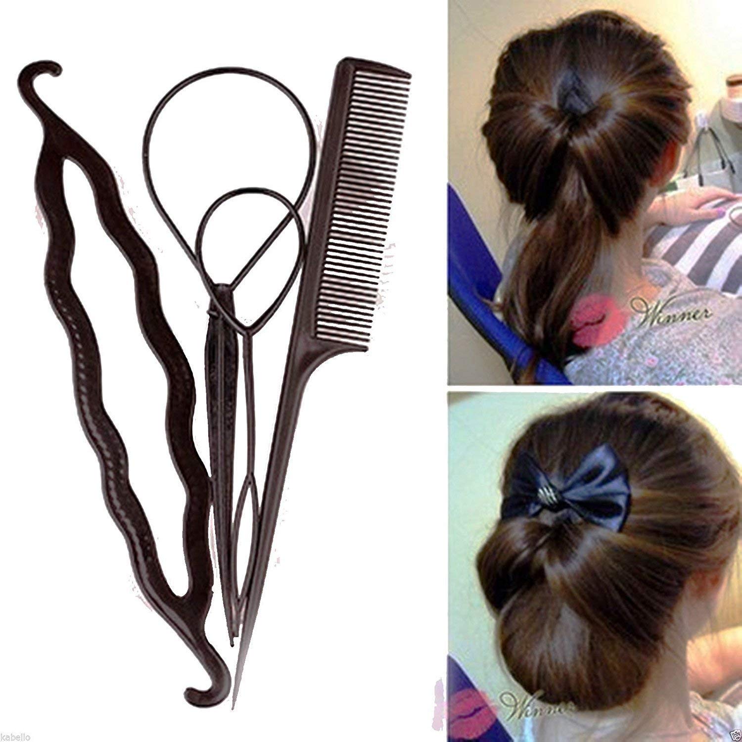 Buy Datar Enterprises Set Of 3 Pcs Hair Donut Small Medium Large