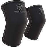 Elbow Sleeves 5mm (1 Pair) - High Performance Elbow Sleeve Support for Weightlifting, Weight Training & Powerlifting - Best Compression Straps - for Men and Women (Medium, Black/Black)