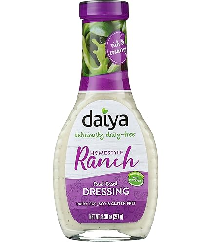 Amazon.com: Daiya Dairy Free Blue Cheese Salad Dressing, Gluten Free Plant  Based Condiment, Vegan Dipping Sauce, 8.36 oz (Pack of 6)