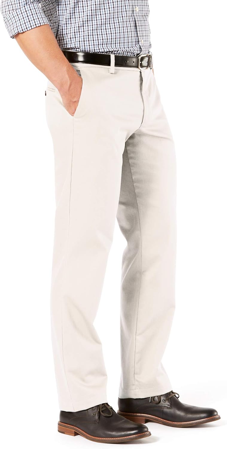 dockers men's straight fit signature khaki lux cotton stretch pants d2