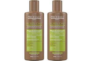 PROHALL COSMETIC Brazilian Keratin Protein Hair Treatment Blowout Complex - BURIX ONE 3.4FLOz x2 - Formaldehyde Free Keratin Hair Treatment at Home-Queratina Brasileña Keratina Para Alisar el Pelo Sin Formol - Prohall