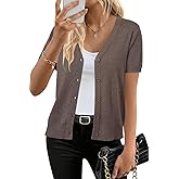 Arach&Cloz Women's Wool Blend Business Casual Cardigan Sweaters Tops