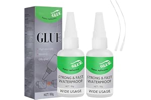 ROOROOPET Wood & Parquet Adhesive, Welding High-Strength Oily Glue, Universal Super Glue Gel, Instant Bonding, Strong Adhesion, Repairs Last Long Time for Metal, Wood, Ceramics,Leather, Glass (Clear 2PC)
