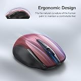TECKNET Bluetooth Mouse Tri-Mode 4800DPI Rechargeable Silent Ergonomic view 6