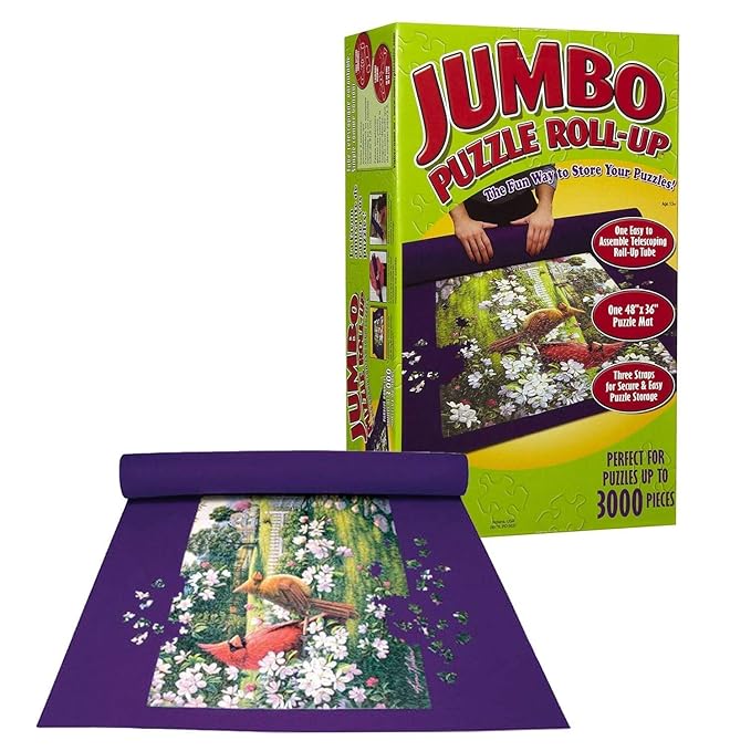 Giant Jumbo Jigsaw Roll Up Puzzle Store Storage Mat Tube up to 3000