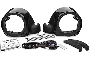 Wild Boar Audio WBA LC Lower ADA Gloss Black Lower Speaker Adaptors (No Grills or Speakers) for 2014-Current Harley-Davidson 