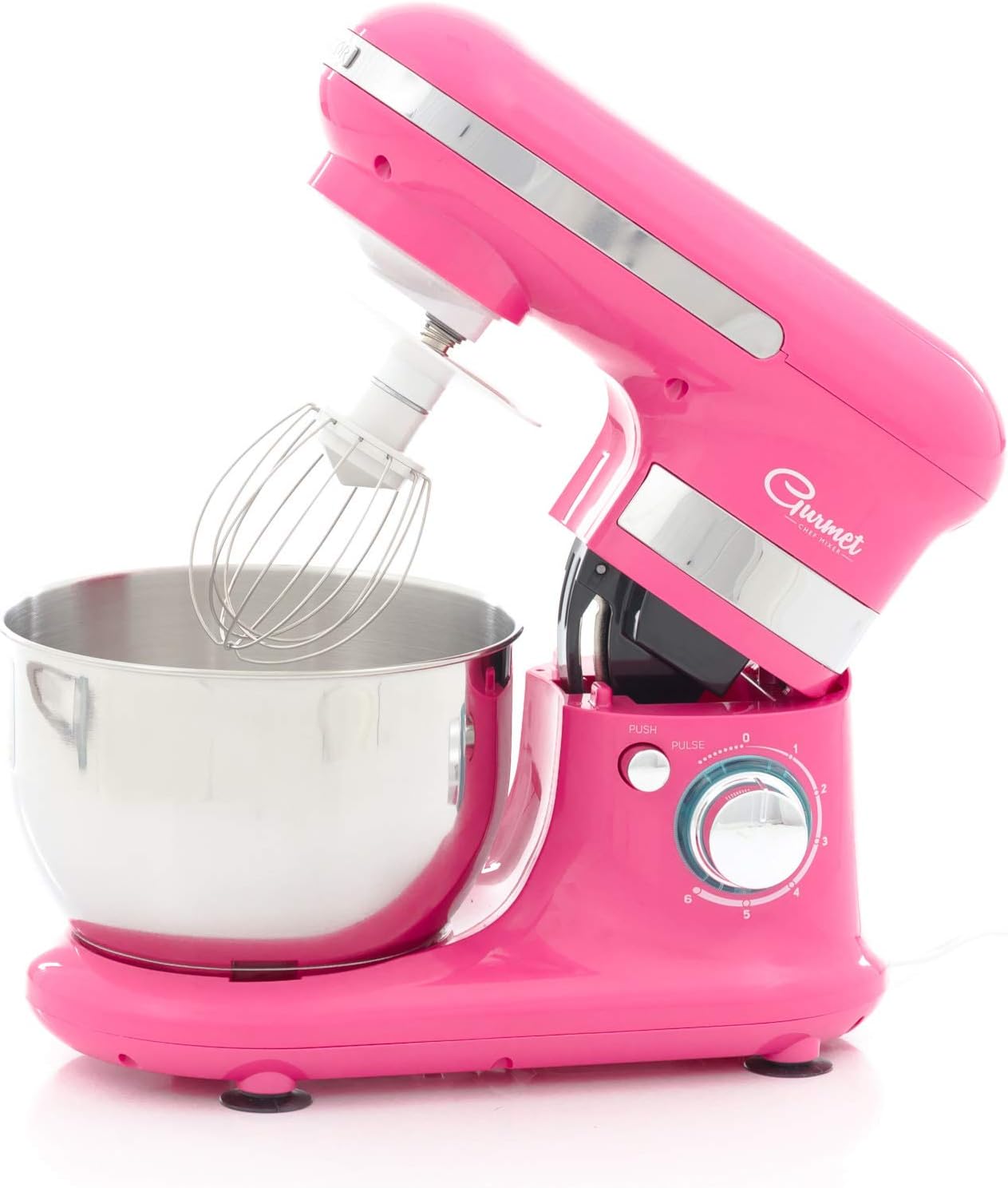 Sencor STM3018RS European Style 300 Watt Stand Mixer with 3 Specialized Attachments, Pink