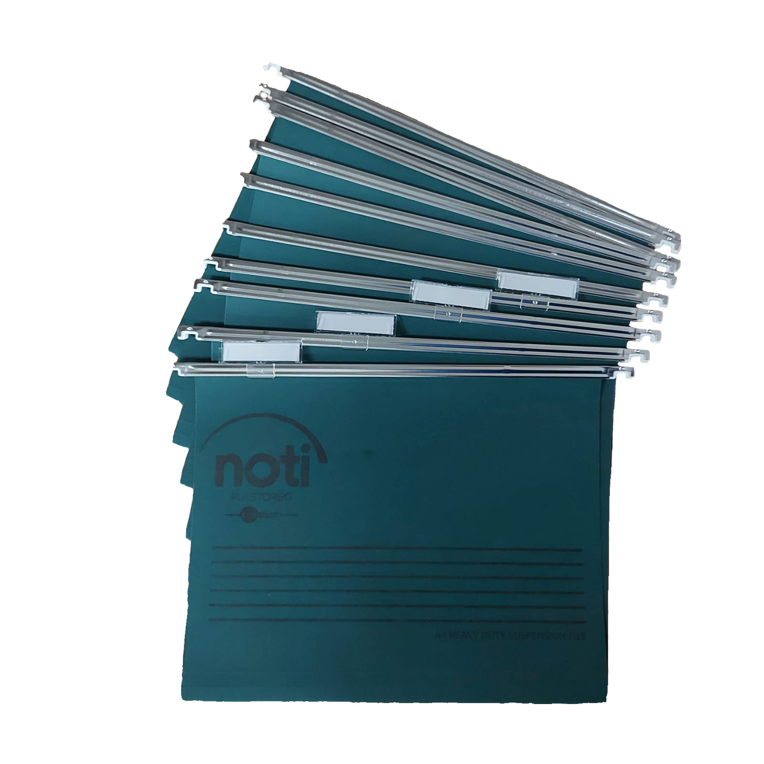 Noti Suspension Files for A4, Box 25 with Tabs & Inserts, Green. **Please Measure Before Ordering, See How to Guide in Photos**
