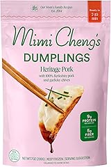 Mimi Cheng's Heritage Pork Dumplings – Frozen Premium Berkshire Pork with Garlicky Chinese Chives, 7 OZ – Frozen Dinner or Ap