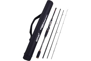 Goture Travel Fishing Rods, 4 Piece Fishing Pole with Case/Bag, Casting/Spinning Rod,Ultralight Fishing Baitcasting Rod 7ft for Saltwater Trout, Bass, Walleye, Pike
