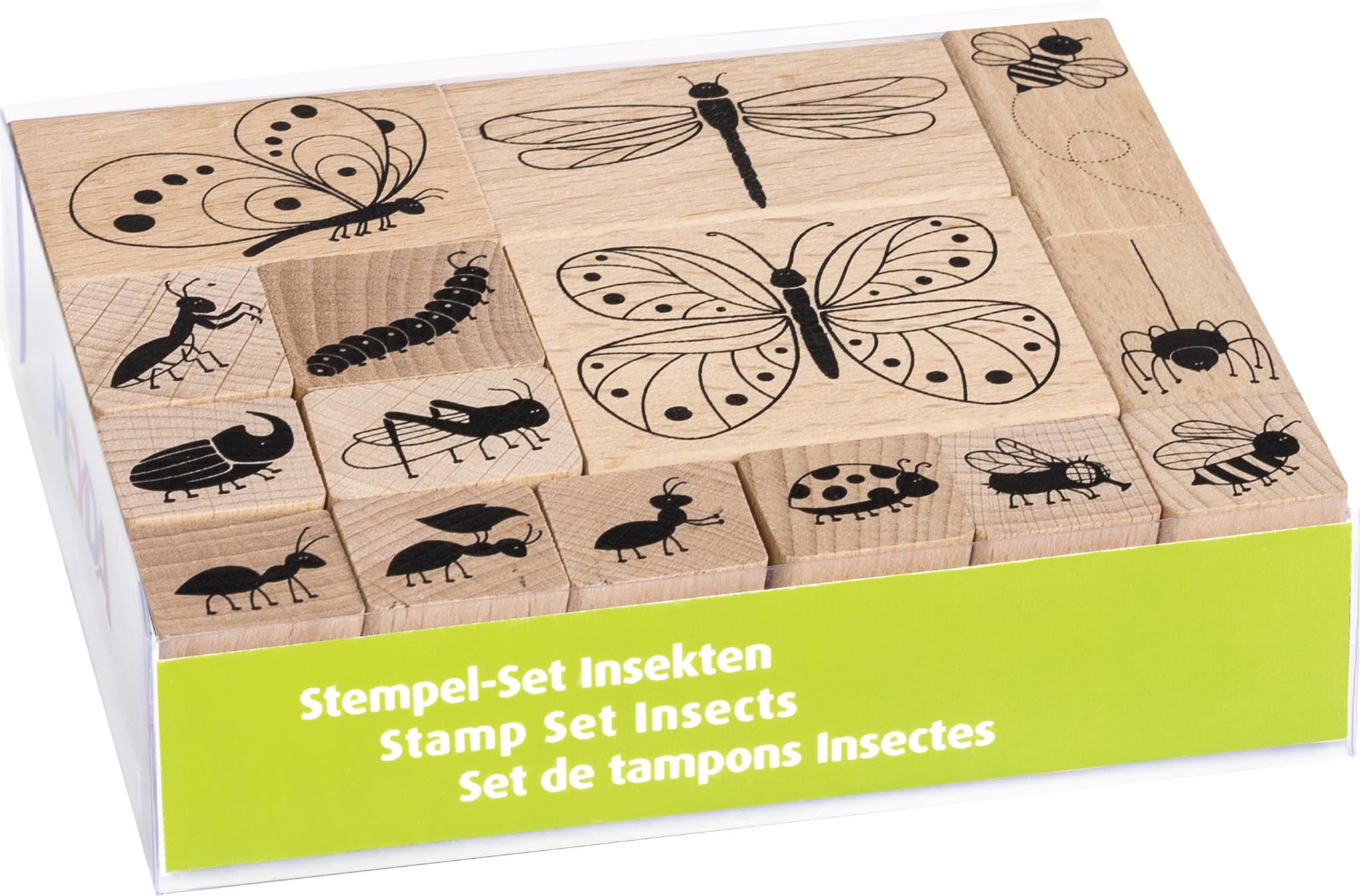 HEYDA Stamp Set Insects, W/H/D: 120 mm × 30 mm × 100 mm