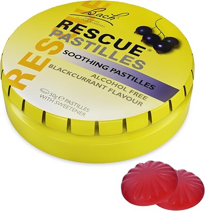 Rescue Rescue Remedy Pastilles Blackcurrant 50g Travel Tin - Bach Original