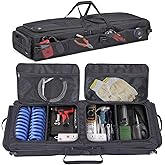 Timoxi Under Seat Storage Bag Fit for SuperCrew Cab, Collapsible Truck UnderSeat Organizer with 3 Detachable Inner Dividers &