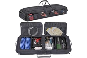 Timoxi Under Seat Storage Bag Fit for SuperCrew Cab, Collapsible Truck UnderSeat Organizer with 3 Detachable Inner Dividers &