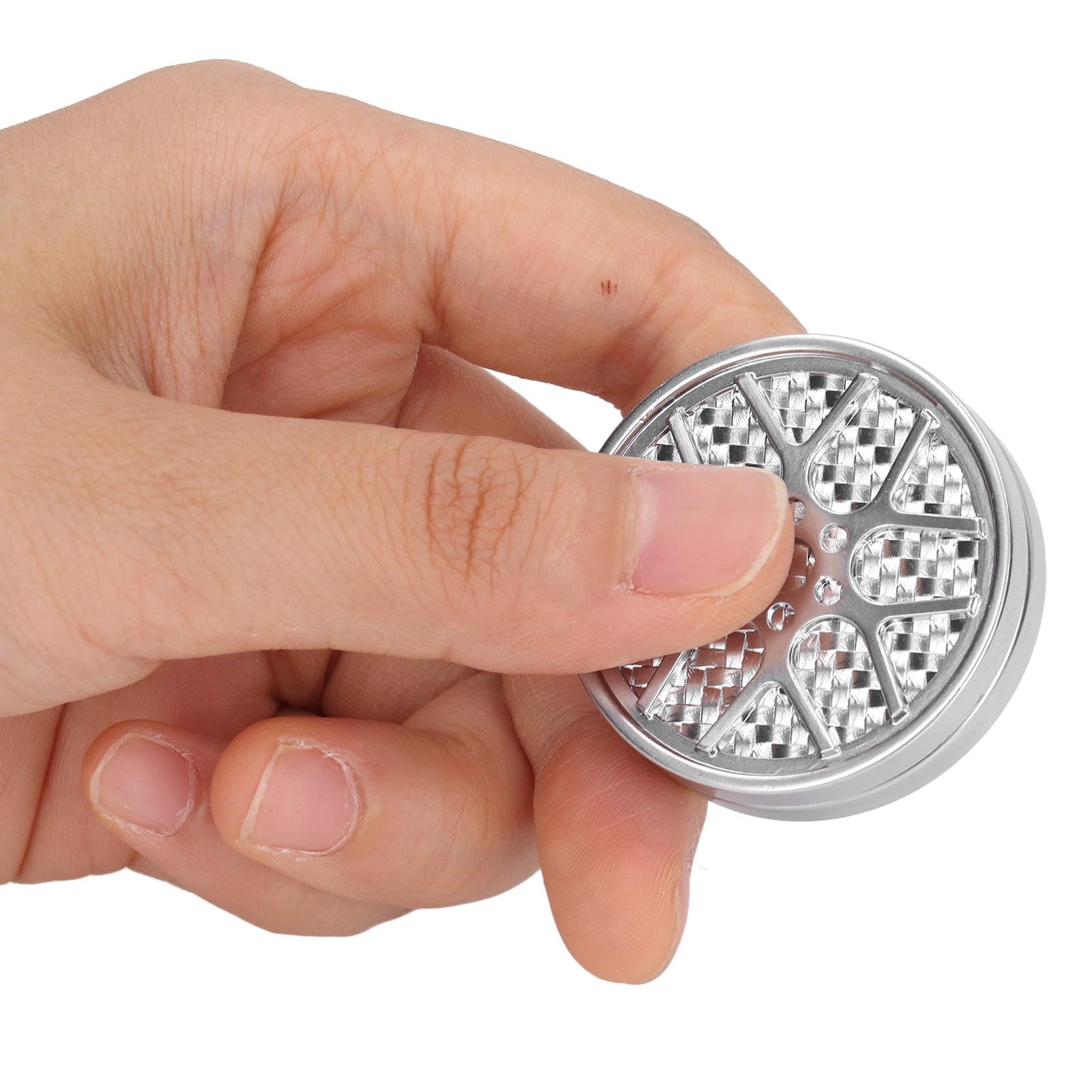 Dpofirs Haptic Coin, Hollow Hub Fidget Slider Toys Stress Relief Metal Fidget Clicker, Metal EDC Sensory Toys for Adults ADHD Home, Office, Travel, School, Subways, Station