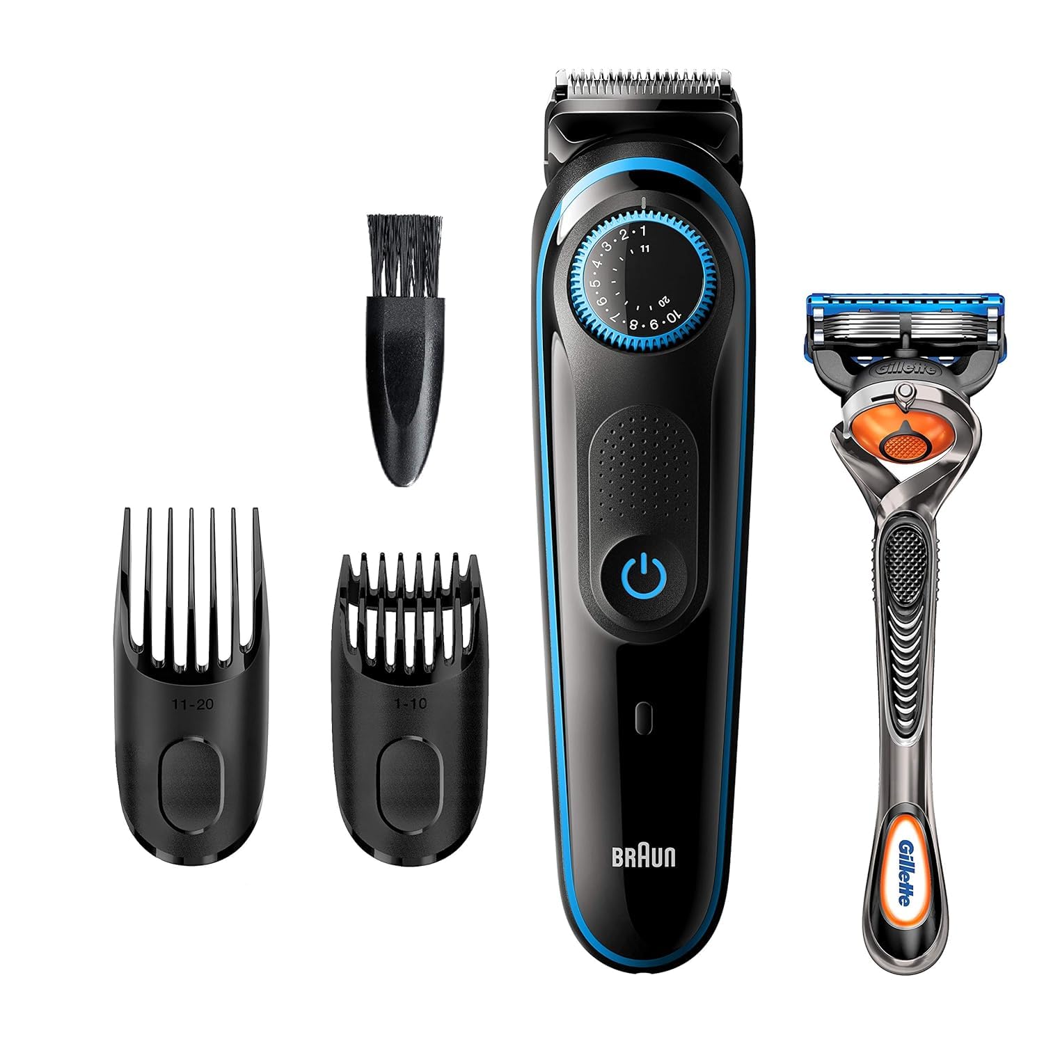 Photo 1 of Braun Beard Trimmer BT5240, Hair Clippers for Men, Cordless & Rechargeable with Gillette ProGlide Razor